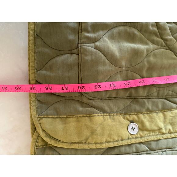 Free People We The Free Billy Quilted Military Vest- Army Olive Green size M - Picture 6 of 6
